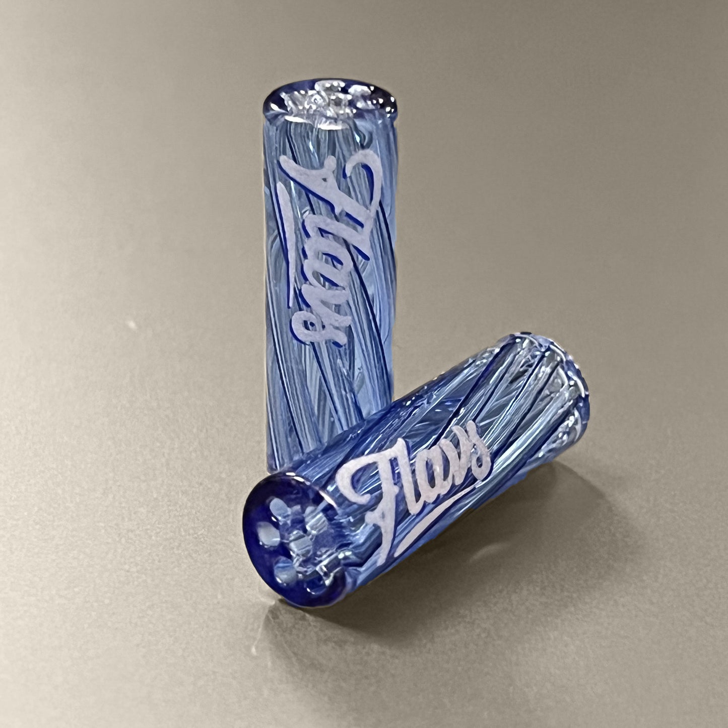 Seven Swirl Glass Filter Tip | 10x30mm | Glow-in-the-Dark-Print